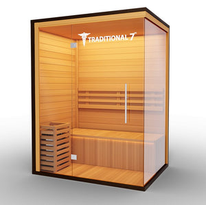 Medical Saunas Traditional 7 4-Person Indoor Sauna - West Coast Saunas - ms-traditional-7