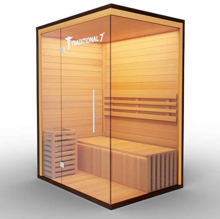 Medical Saunas Traditional 7 4-Person Indoor Sauna - West Coast Saunas - ms-traditional-7