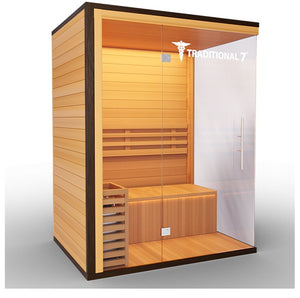 Medical Saunas Traditional 7 4-Person Indoor Sauna - West Coast Saunas - ms-traditional-7