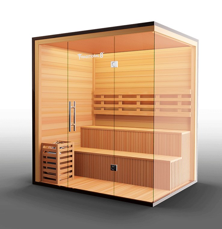 Medical Saunas Traditional 8 Plus 5-Person Indoor Steam Sauna - West Coast Saunas - ms-traditional-8