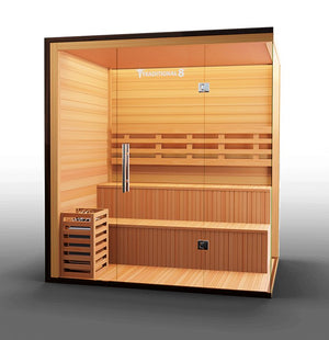 Medical Saunas Traditional 8 Plus 5-Person Indoor Steam Sauna - West Coast Saunas - ms-traditional-8