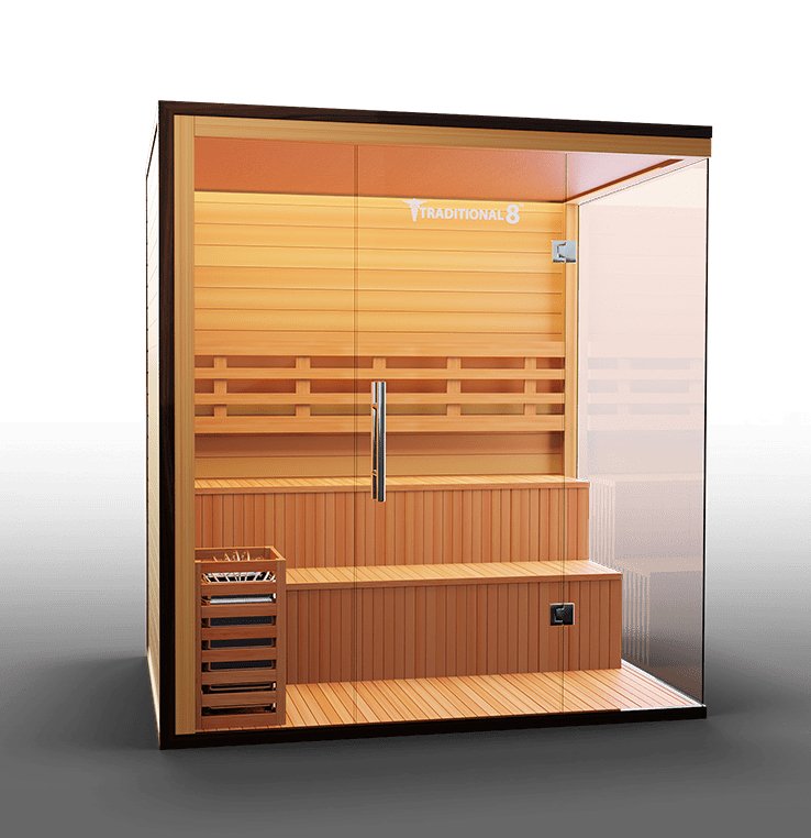 Medical Saunas Traditional 8 Plus 5-Person Indoor Steam Sauna - West Coast Saunas - ms-traditional-8