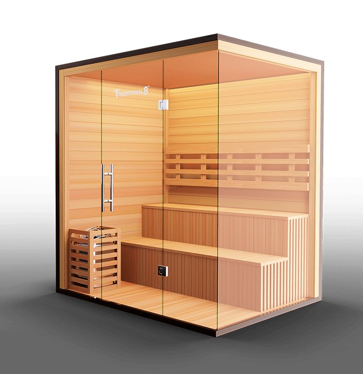 Medical Saunas Traditional 8 Plus 5-Person Indoor Steam Sauna - West Coast Saunas - ms-traditional-8