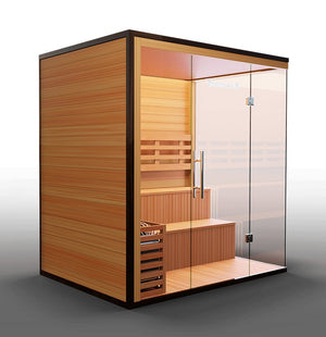 Medical Saunas Traditional 8 Plus 5-Person Indoor Steam Sauna - West Coast Saunas - ms-traditional-8