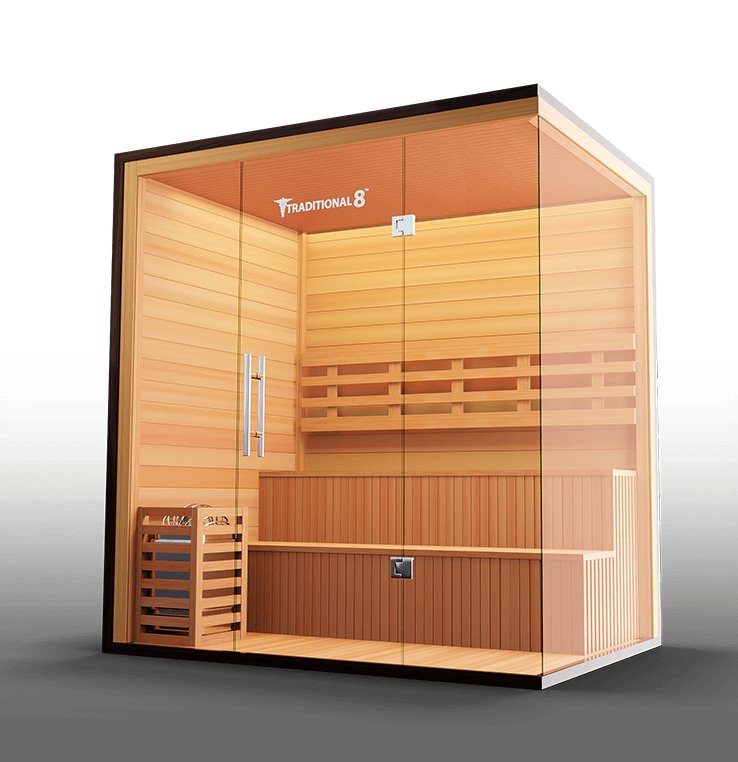 Medical Saunas Traditional 8 Plus 5-Person Indoor Steam Sauna - West Coast Saunas - ms-traditional-8