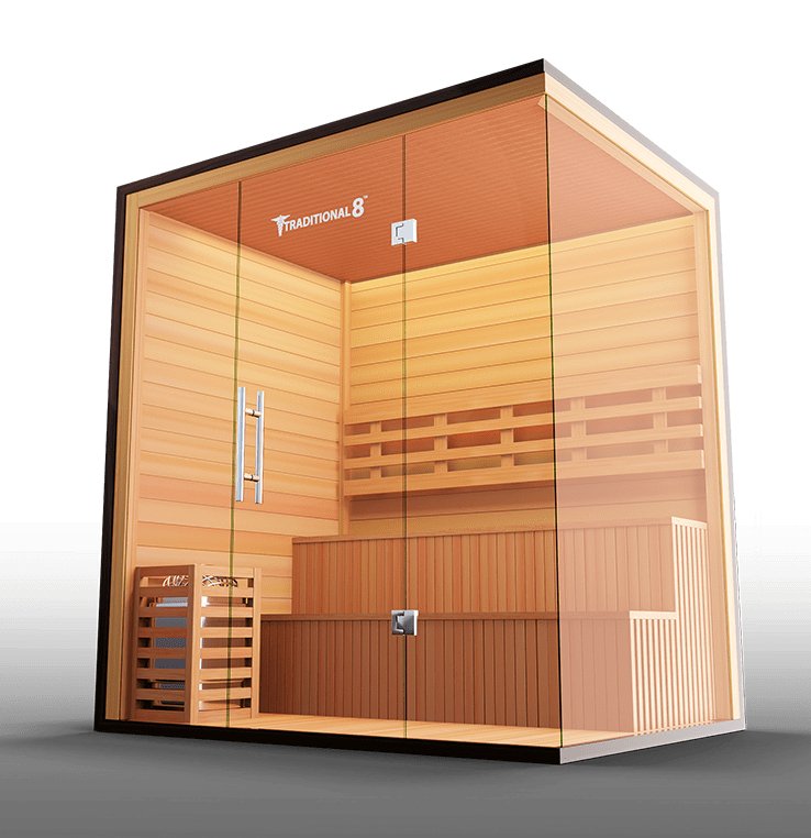 Medical Saunas Traditional 8 Plus 5-Person Indoor Steam Sauna - West Coast Saunas - ms-traditional-8