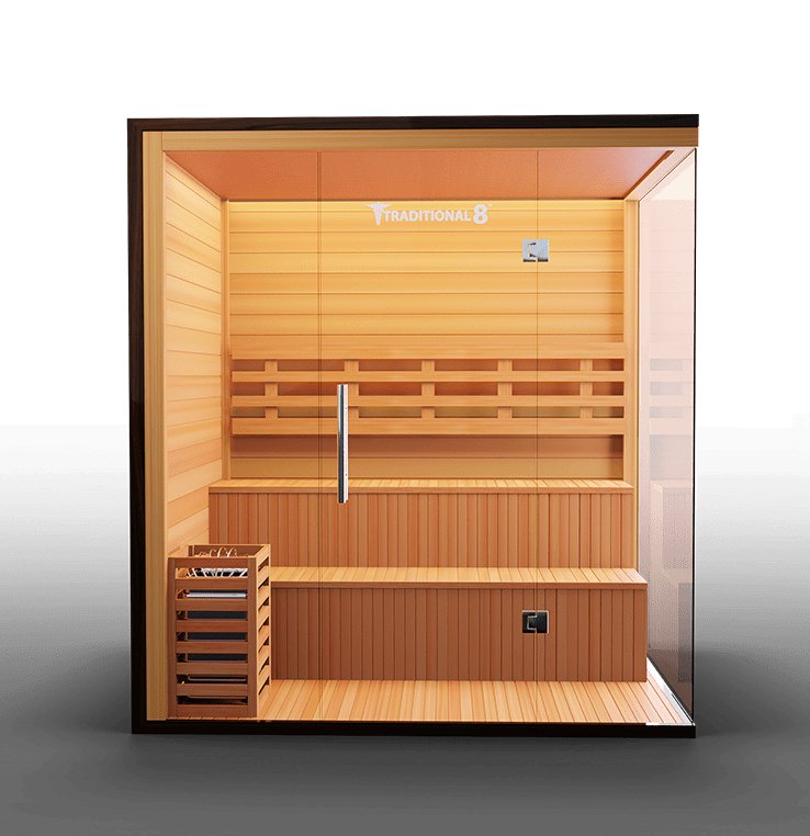 Medical Saunas Traditional 8 Plus 5-Person Indoor Steam Sauna - West Coast Saunas - ms-traditional-8