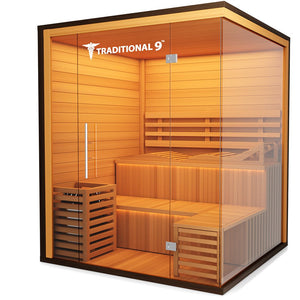 Medical Saunas Traditional 9 6-Person Indoor Steam Sauna - West Coast Saunas - ms-traditional-9