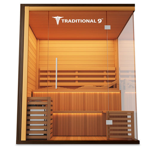 Medical Saunas Traditional 9 6-Person Indoor Steam Sauna - West Coast Saunas - ms-traditional-9