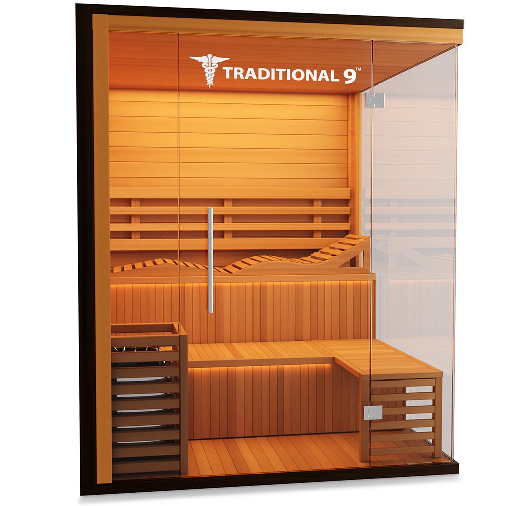 Medical Saunas Traditional 9 6-Person Indoor Steam Sauna - West Coast Saunas - ms-traditional-9