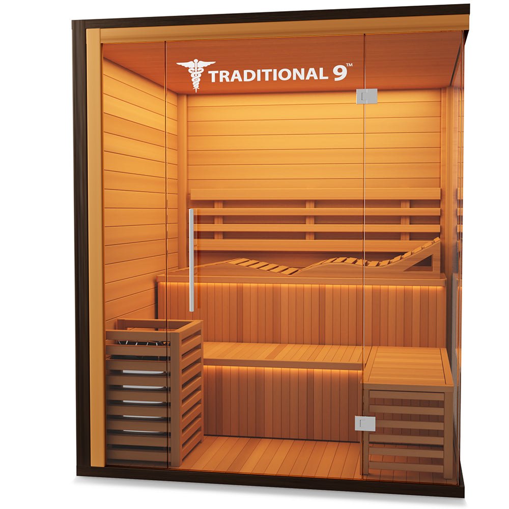 Medical Saunas Traditional 9 6-Person Indoor Steam Sauna - West Coast Saunas - ms-traditional-9