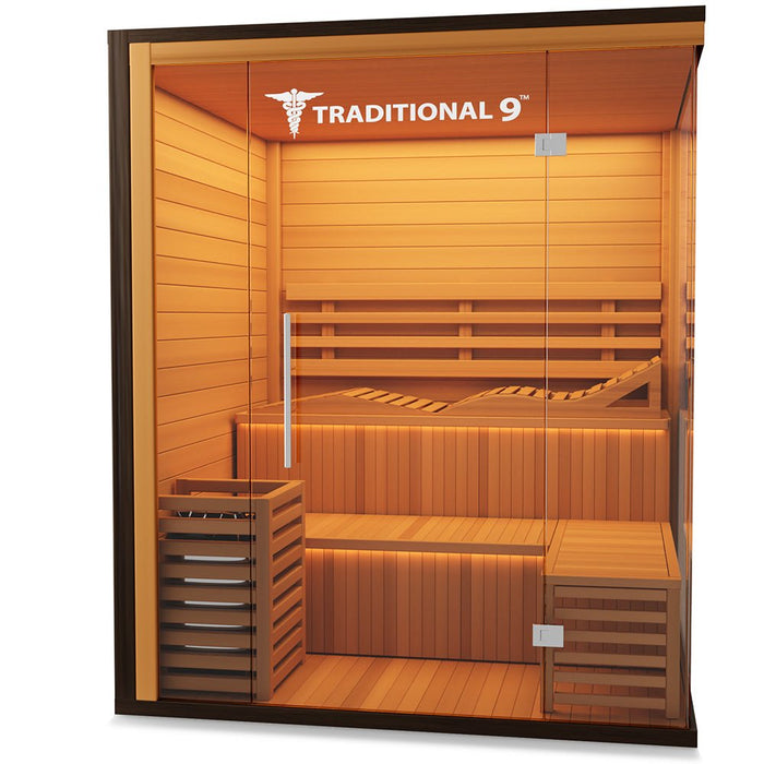 Medical Saunas Traditional 9 6-Person Indoor Steam Sauna - West Coast Saunas - ms-traditional-9