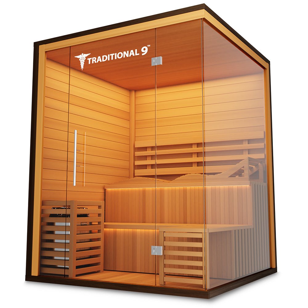 Medical Saunas Traditional 9 6-Person Indoor Steam Sauna - West Coast Saunas - ms-traditional-9