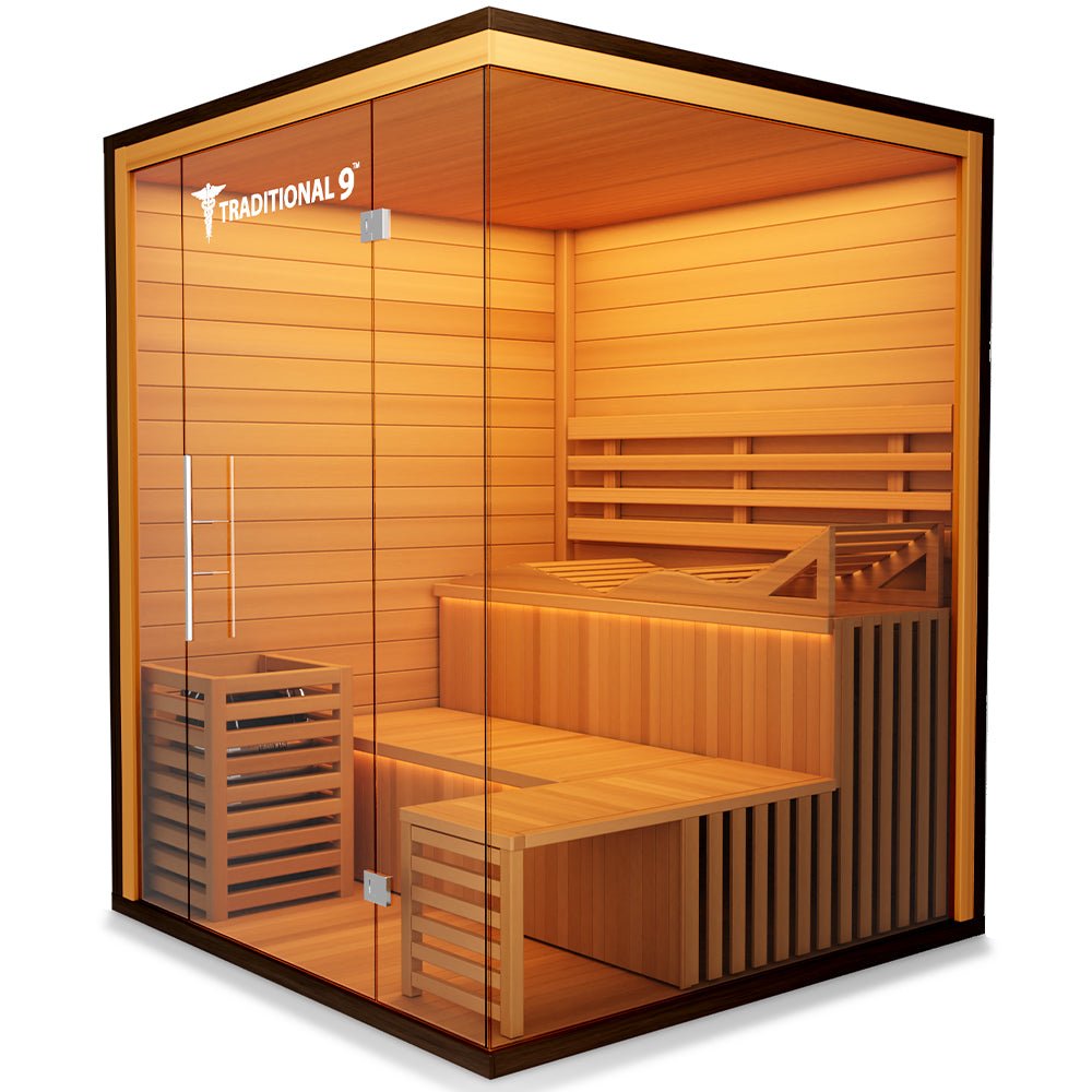 Medical Saunas Traditional 9 6-Person Indoor Steam Sauna - West Coast Saunas - ms-traditional-9