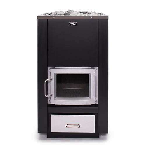 Narvi 30/50 Wood-Burning Sauna Stove, Up to 50kW - West Coast Saunas - 102033