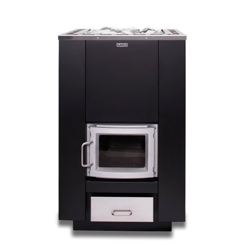 Narvi 30/50 Wood-Burning Sauna Stove, Up to 50kW - West Coast Saunas - 102034