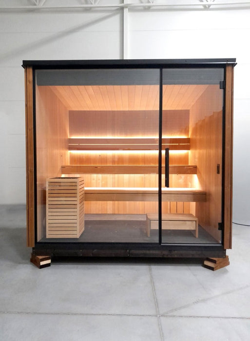 Norkke PURE XL 8 Person Outdoor Traditional Sauna - West Coast Saunas - NORKKEPUREXL - A
