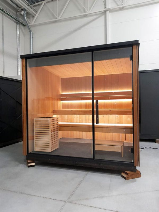 Norkke PURE XL 8 Person Outdoor Traditional Sauna - West Coast Saunas - NORKKEPUREXL - A