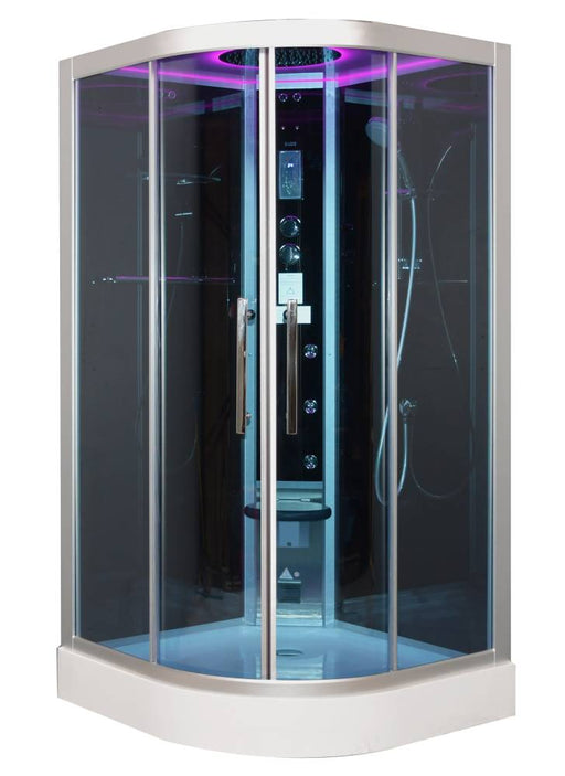 Platinum DZ901L Corner Steam Shower - West Coast Saunas - DZ901L