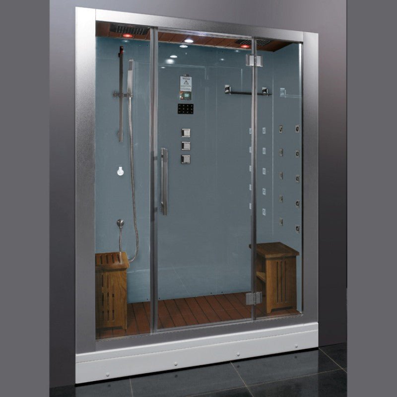 Platinum DZ972F8 Steam Shower - White - West Coast Saunas - DZ972F8