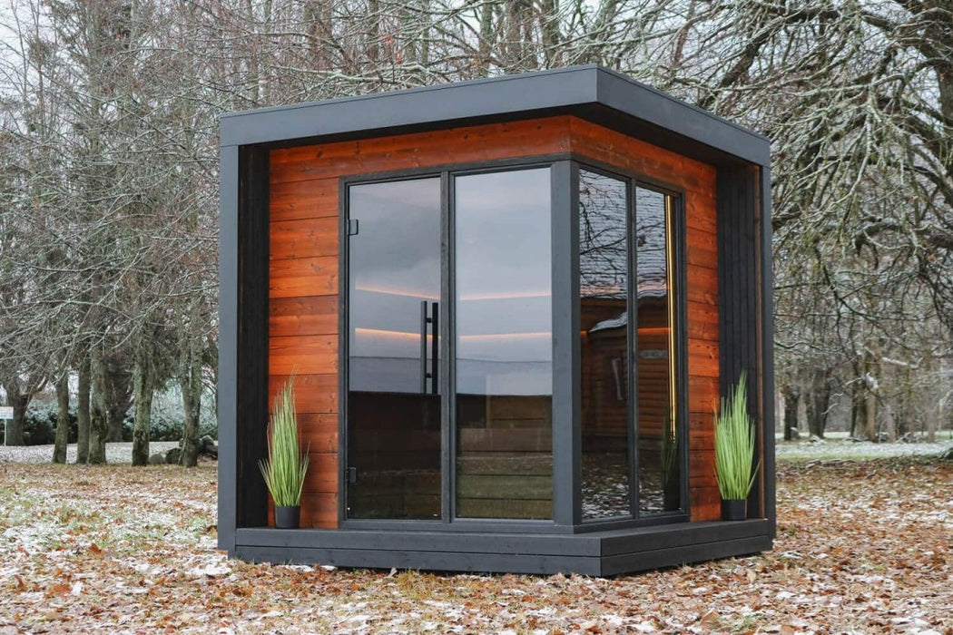 PRIMO Corner 4 Person Outdoor Sauna - West Coast Saunas - SSPRIMO1S