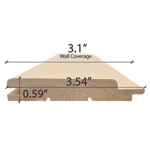 Prosaunas Alder 1x4 Tongue and Groove STP Sauna Wood - West Coast Saunas - WOOD661 - 1