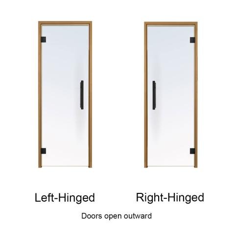 Prosaunas Clear ADA Glass Sauna Door 36x81 Prehung ADA Clear Glass Sauna Door, Thermo - Aspen - West Coast Saunas - 128182R