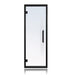 Prosaunas Clear Glass Sauna Door 24x73 Prehung Clear Glass Sauna Door, Black Alder Frame - West Coast Saunas - 128154L