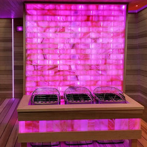 PROSAUNAS Himalayan Salt Wall Customizable Himalayan Salt Sauna Wall Kit - West Coast Saunas - 129095