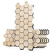 PROSAUNAS Hive Aspen Sauna Wall Panels, Hexagon Pattern, Natural Aspen - West Coast Saunas - 4745010406188