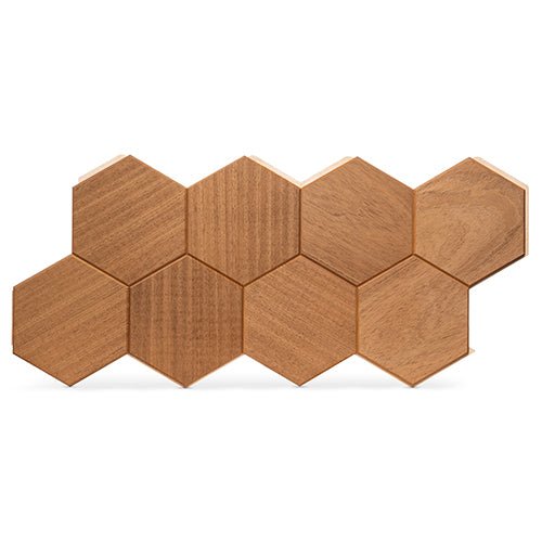 PROSAUNAS Hive Thermo Sauna Wall Panels, Hexagon Pattern, Thermo-Abachi - West Coast Saunas - 4745010406225