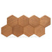 PROSAUNAS Hive Thermo Sauna Wall Panels, Hexagon Pattern, Thermo-Abachi - West Coast Saunas - 4745010406225
