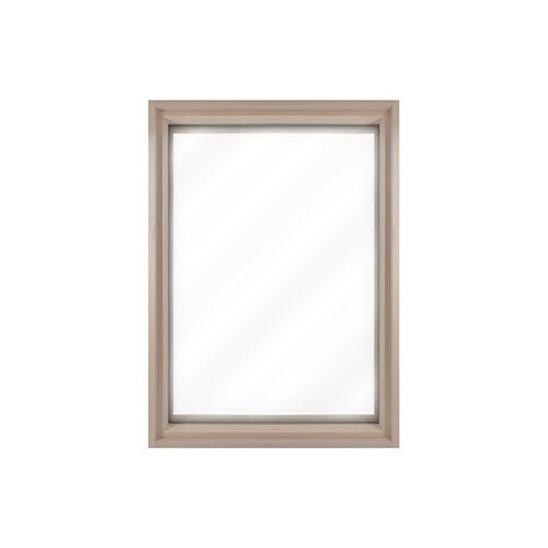 PROSAUNAS Large Framed Dual Pane Clear Glass Sauna Window Hemlock 25 - 5/8" x 37 - 5/8" Tempered Dual Pane Glass Sauna Window with Hemlock Jamb - West Coast Saunas - 129284