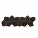PROSAUNAS Modern Black Sauna Wall Panels, Irregular Hexagon Pattern, Black Thermo-Abachi - West Coast Saunas - 4745010406348