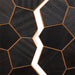 PROSAUNAS Modern Black Sauna Wall Panels, Irregular Hexagon Pattern, Black Thermo-Abachi - West Coast Saunas - 4745010406348
