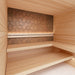 PROSAUNAS Modern Thermo Sauna Wall Panels, Irregular Hexagon Pattern, Thermo-Abachi - West Coast Saunas - 4745010406324