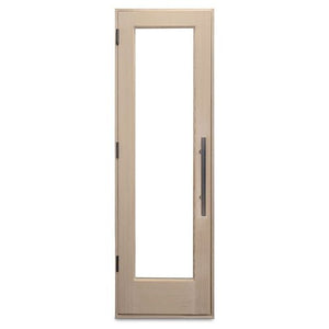 PROSAUNAS Prehung Solid Wood Sauna Door with Insulated Glass Douglas Fir Sauna Door, Hemlock Jamb, Dual - Pane Insulated Glass, 25.5" x 81.5" - West Coast Saunas - 129226