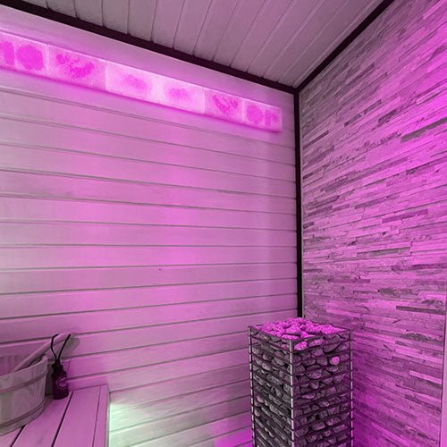 PROSAUNAS Small Himalayan Salt Feature Customizable Genuine Himalayan Sauna Light Kit - West Coast Saunas - 129061