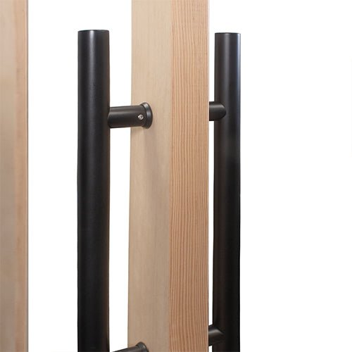 PROSAUNAS Solid Wood Sauna Door with Insulated Glass, 24" x 70" Douglas Fir Sauna Door, Hemlock Jamb, Dual - Pane Insulated Glass - West Coast Saunas - 129987