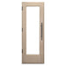 PROSAUNAS Solid Wood Sauna Door with Insulated Glass, 24" x 70" Douglas Fir Sauna Door, Hemlock Jamb, Dual - Pane Insulated Glass - West Coast Saunas - 129987