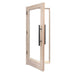 PROSAUNAS Solid Wood Sauna Door with Insulated Glass, 24" x 70" Douglas Fir Sauna Door, Hemlock Jamb, Dual - Pane Insulated Glass - West Coast Saunas - 129987