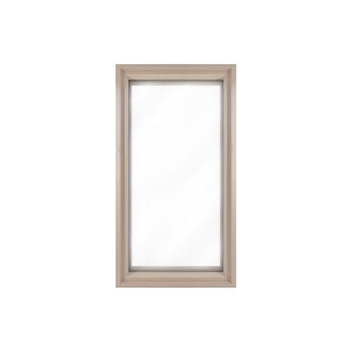PROSAUNAS Standard Framed Dual Pane Glass Sauna Window Hemlock 17 - 5/8" x 31" Tempered Dual Pane Clear Glass Sauna Window with Hemlock Jamb - West Coast Saunas - 129281