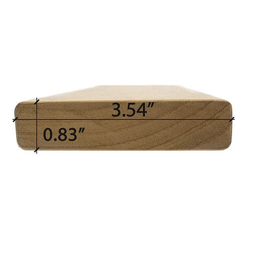 Prosaunas Thermo - Aspen 1x4 S4SEE SHP Sauna Wood Bench Material - West Coast Saunas - WOOD648-1