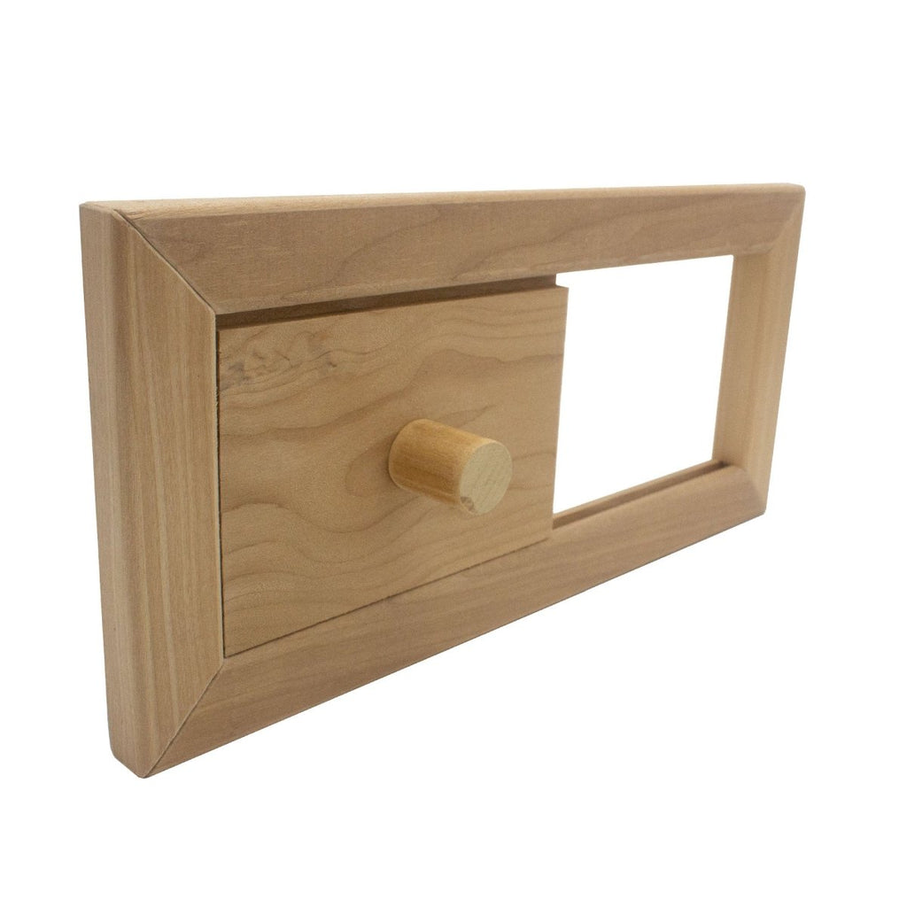 PROSAUNAS Thermo - Aspen Air Hatch Thermo - Aspen, Sauna, Ventilation Hatch, .5" x 5.2" x 11" - West Coast Saunas - PROSAHTAS