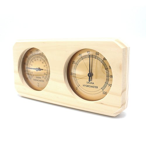 PROSAUNAS Thermometer & Hygrometer Sauna, Thermometer & Hygrometer, Fahrenheit + Celsius - West Coast Saunas - 128207