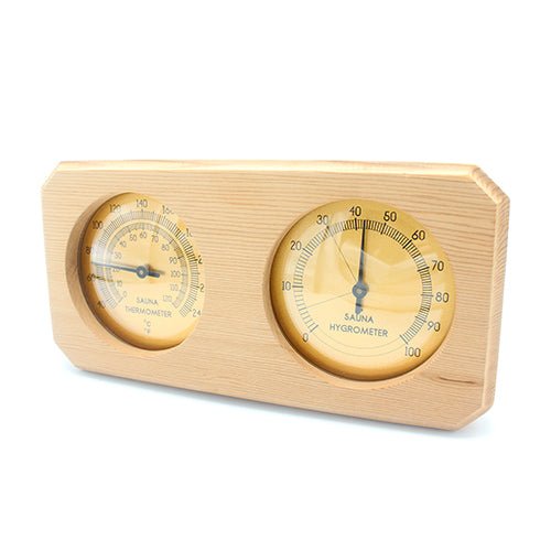 PROSAUNAS Thermometer & Hygrometer Sauna, Thermometer & Hygrometer, Fahrenheit + Celsius - West Coast Saunas - 128208