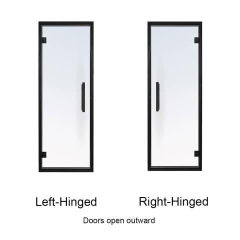 Prosaunas Tinted Glass Sauna Door 24x73 Prehung Tinted Glass Sauna Door, Black Alder Frame - West Coast Saunas - 128153L