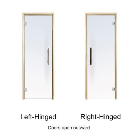 Prosaunas Tinted Glass Sauna Door 24x81 Prehung Tinted Glass Sauna Door, Aspen - West Coast Saunas - 128167R