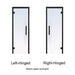 Prosaunas Tinted Glass Sauna Door 24x81 Prehung Tinted Glass Sauna Door, Black Alder - West Coast Saunas - 128165R