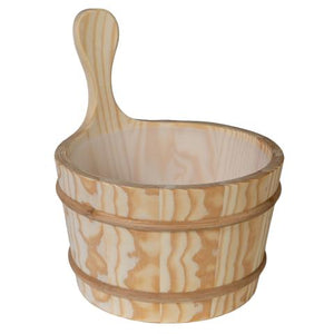 PROSAUNAS Wood Sauna Bucket Lined Wood Sauna Bucket, 4 - Liter - West Coast Saunas - 127677
